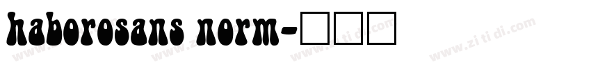 haborosans norm字体转换